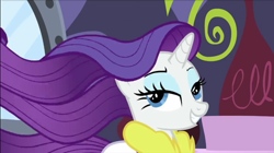 Size: 800x449 | Tagged: safe, derpibooru import, screencap, rarity, unicorn, rarity's biggest fan, spoiler:interseason shorts, hair, mane, official, purple hair, purple mane