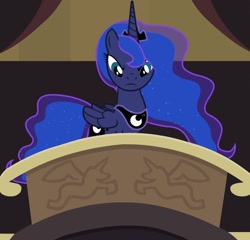 Size: 1052x1010 | Tagged: safe, derpibooru import, screencap, princess luna, alicorn, pony, princess twilight sparkle (episode), season 4, angry, cropped, crown, female, frown, jewelry, looking down, mare, peytral, regalia, solo