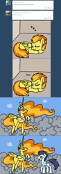 Size: 800x2276 | Tagged: safe, artist:spitstuck, derpibooru import, soarin', spitfire, alicorn, pony, alicornified, cloud, lying down, prone, race swap, sleeping, spitfirecorn, spitfirestuck