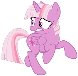 Size: 2970x2905 | Tagged: safe, artist:agrol, artist:chipwanderer, artist:twilyisbestpone, derpibooru exclusive, derpibooru import, twilight sparkle, twilight sparkle (alicorn), alicorn, pony, alternate cutie mark, base used, female, folded wings, frown, heart, heart mark, high res, looking back, mare, pegasus wings, running, scared, simple background, solo, teeth, the walking hugs, transparent background, wings