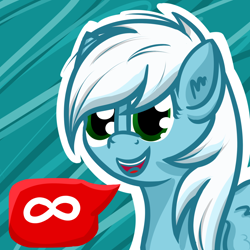 Size: 1280x1280 | Tagged: safe, artist:ask-fleetfoot, derpibooru import, fleetfoot, pony, ask-fleetfoot, infinity symbol, solo