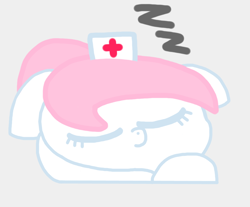 Size: 1168x965 | Tagged: safe, derpibooru import, nurse redheart, earth pony, pony, onomatopoeia, simple background, sleeping, sound effects, zzz