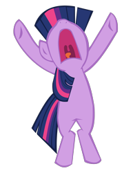 Size: 3511x4556 | Tagged: safe, artist:benpictures1, twilight sparkle, unicorn twilight, pony, unicorn, bipedal, cute, female, inkscape, mare, nose in the air, simple background, solo, transparent background, twiabetes, vector