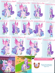 Size: 2704x3605 | Tagged: safe, derpibooru import, screencap, princess flurry heart, alicorn, pony, 3d, colored wings, crown, female, game, gameloft, gradient wings, jewelry, mare, older, older flurry heart, regalia, solo, tall, wings