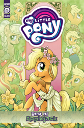 Size: 2063x3131 | Tagged: safe, derpibooru import, idw, series:best of my little pony, equestria girls, comic cover, high res, my little pony logo, official, official comic