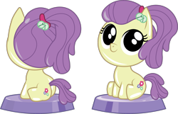 Size: 2483x1596 | Tagged: safe, artist:prixy05, derpibooru import, lily pad (equestria girls), earth pony, pony, figurine, pocket ponies, ponified, simple background, solo, species swap, transparent background