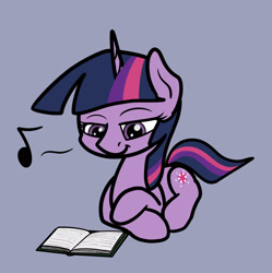 Size: 2036x2048 | Tagged: safe, artist:ewoudcponies, derpibooru import, twilight sparkle, unicorn twilight, pony, unicorn, book, female, reading, simple background, solo