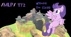 Size: 1360x711 | Tagged: safe, derpibooru import, clear skies, pegasus, pony, /mlp/ tf2 general, flying, team fortress 2, text, upward