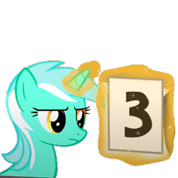 Size: 314x314 | Tagged: safe, derpibooru import, edit, edited screencap, screencap, lyra heartstrings, leap of faith, background removed, exploitable meme, lyra's score, meme, simple background, solo, transparent background