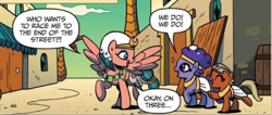 Size: 1118x474 | Tagged: safe, artist:brendahickey, derpibooru import, idw, somnambula, pegasus, pony, legends of magic, spoiler:comic, spoiler:comiclom5, comic, female, foal, mare, official comic, unnamed character, unnamed pony