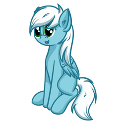 Size: 1280x1280 | Tagged: safe, artist:ask-fleetfoot, derpibooru import, fleetfoot, pony, alternate hairstyle, simple background, solo, white background