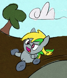 Size: 1792x2080 | Tagged: safe, artist:purppone, ponerpics import, oc, oc:wheely bopper, original species, pony, solo