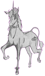 Size: 1335x2220 | Tagged: safe, ponybooru exclusive, oc, oc:starshine, pony, unicorn, collar, ear piercing, female, leonine tail, mare, pencil drawing, piercing, simple background, solo, traditional art, transparent background