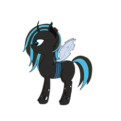 Size: 4000x4000 | Tagged: safe, artist:midnightbloom, derpibooru import, oc, oc only, changeling, changeling oc, female, simple background, solo, transparent background