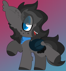 Size: 4200x4500 | Tagged: safe, artist:moonydusk, derpibooru import, oc, oc only, oc:moonlight dusk, bat pony, female, gradient background, mare