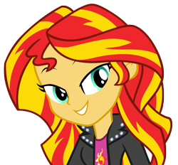 Size: 8572x7968 | Tagged: safe, artist:andoanimalia, derpibooru import, sunset shimmer, equestria girls, rainbow rocks, bedroom eyes, female, simple background, solo, transparent background, vector