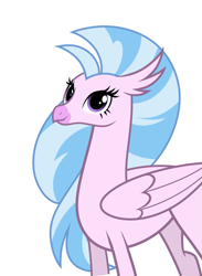 Size: 999x1362 | Tagged: artist needed, source needed, safe, derpibooru import, silverstream, classical hippogriff, hippogriff, female, older, older silverstream, simple background, solo, white background