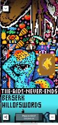 Size: 1080x2316 | Tagged: safe, derpibooru import, rainbow dash, invasion, pixel art, r/place, reddit