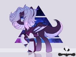 Size: 4000x3000 | Tagged: safe, artist:hell-fire13, derpibooru import, oc, oc only, bat pony, pony, abstract background, bat pony oc, clothes, hair over one eye, metal claws, solo