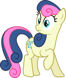 Size: 5098x6006 | Tagged: safe, artist:starryshineviolet, derpibooru import, bon bon, sweetie drops, earth pony, season 3, sleepless in ponyville, absurd resolution, confused, looking at something, simple background, solo, transparent background, vector