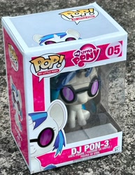 Size: 2250x2915 | Tagged: safe, derpibooru import, dj pon-3, vinyl scratch, pony, unicorn, funko pop!, irl, outdoors, photo, photography, vinyl figure