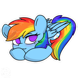 Size: 600x600 | Tagged: safe, artist:swishyfishy4308, derpibooru import, rainbow dash, pegasus, pony, commission, cute, female, mare, outline, pegasus wings, promo, promotional art, simple background, transparent background, white outline, wings, ych example, ych result, your character here