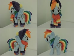 Size: 1597x1199 | Tagged: safe, artist:little-broy-peep, derpibooru import, rainbow dash, pony, irl, photo, plushie, solo