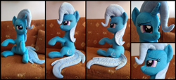 Size: 2402x1096 | Tagged: safe, artist:littlefairyswonders, derpibooru import, trixie, pony, irl, photo, plushie, solo