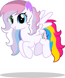 Size: 821x984 | Tagged: safe, artist:mlp-trailgrazer, derpibooru import, oc, oc only, oc:feather paint, pegasus, pony, bigender pride flag, female, mare, pansexual pride flag, pride, pride flag, simple background, solo, transparent background