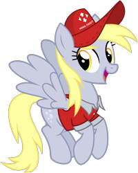 Size: 3200x4000 | Tagged: safe, artist:cheezedoodle96, derpibooru import, edit, derpy hooves, pegasus, pony, clothes, cyrillic, female, flying, hat, looking at you, mailmare, mailmare hat, mailmare uniform, mare, shirt, simple background, smiling, solo, transparent background, ukraine, underp