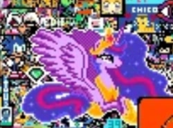 Size: 708x526 | Tagged: safe, derpibooru import, princess twilight 2.0, twilight sparkle, twilight sparkle (alicorn), alicorn, pony, g4, the last problem, 2023, blurry, crossover, crown, diamond, jewelry, older, older twilight, pixel art, r/place, r/place2023, reddit, regalia, sonic the hedgehog, sonic the hedgehog (series)