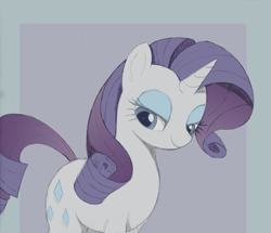 Size: 5871x5054 | Tagged: safe, artist:mizhisha, derpibooru import, rarity, pony, unicorn, female, lidded eyes, mare, simple background, solo