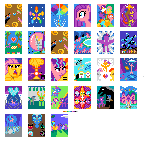 Size: 144x143 | Tagged: safe, derpibooru import, apple bloom, applejack, big macintosh, cheerilee, cozy glow, discord, fluttershy, grogar, king sombra, lord tirek, pinkie pie, pony of shadows, queen chrysalis, rainbow dash, rarity, scootaloo, spike, starlight glimmer, stygian, sweetie belle, thorax, trixie, twilight sparkle, bat pony, centaur, changedling, changeling, changeling queen, taur, unicorn, a canterlot wedding, bats!, crusaders of the lost mark, hearts and hooves day (episode), magical mystery cure, princess twilight sparkle (episode), school daze, school raze, shadow play, the crystal empire, the ending of the end, the last problem, too many pinkie pies, twilight's kingdom, april fools, bat ponified, beam struggle, clone, crystal heart, cutie mark crusaders, element of generosity, element of honesty, element of kindness, element of laughter, element of loyalty, element of magic, elements of harmony, equal sign, explosion, female, filly, flutterbat, flutterdash, flying, foal, heart, hearts and hooves day, hug, king thorax, legion of doom, lesbian, long glimmer, long pony, mane seven, mane six, mirror pool, older, older applejack, older fluttershy, older mane seven, older mane six, older pinkie pie, older rainbow dash, older rarity, older spike, older twilight, picture for breezies, pinkamena diane pie, pinkie clone, pixel art, r/place, race swap, reddit, s5 starlight, school of friendship, shipping, simple background, stained glass, transparent background, tree of harmony