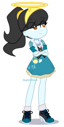 Size: 1169x2305 | Tagged: safe, artist:skyfallfrost, derpibooru import, oc, oc:lucky dice, equestria girls, clothes, dress, female, simple background, solo, transparent background