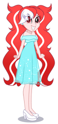 Size: 1076x2282 | Tagged: safe, artist:skyfallfrost, derpibooru import, oc, oc only, equestria girls, clothes, dress, female, simple background, solo, transparent background