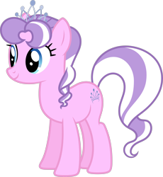 Size: 5910x6431 | Tagged: safe, artist:starryshineviolet, derpibooru import, diamond tiara, earth pony, pony, the last problem, spoiler:s09, absurd resolution, crown, female, future, gameloft, jewelry, mare, older, older diamond tiara, regalia, simple background, solo, tiara, transparent background, vector