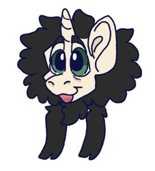 Size: 677x747 | Tagged: safe, artist:plushtoothpanic, derpibooru import, oc, oc only, unicorn, male, ponysona, simple background, solo, tongue, tongue out, white background