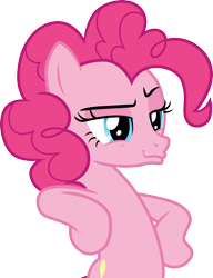 Size: 3000x3916 | Tagged: safe, artist:cloudy glow, derpibooru import, pinkie pie, not asking for trouble, .ai available, female, simple background, solo, transparent background, vector