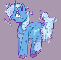 Size: 1816x1778 | Tagged: safe, artist:tottallytoby, derpibooru import, trixie, pony, unicorn, open mouth, simple background, solo