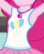 Size: 149x183 | Tagged: safe, derpibooru import, screencap, pinkie pie, better together, equestria girls, stressed in show, stressed in show: pinkie pie, armpits, boobshot, breasts, clothes, cutie mark on clothes, geode of sugar bombs, jewelry, magical geodes, necklace, pictures of chests, rah rah skirt, skirt, tanktop