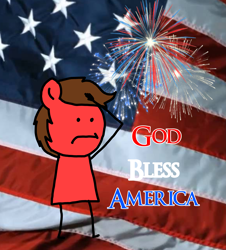 Size: 3023x3351 | Tagged: safe, artist:professorventurer, derpibooru import, oc, oc:professor venturer, anthro, 4th of july, american flag, american independence day, fireworks, holiday, salute, stick figure, stock image, united states, vulgar