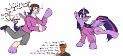 Size: 4096x1885 | Tagged: safe, artist:maximumeevee, derpibooru import, twilight sparkle, twilight sparkle (alicorn), alicorn, human to pony, male to female, rule 63, simple background, species swap, transformation, transgender transformation, white background