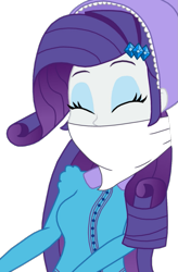 Size: 891x1357 | Tagged: safe, artist:robukun, derpibooru import, rarity, human, equestria girls, 19th century, bonnet, cloth gag, gag, humanized, kidnapped, simple background, solo, transparent background, western