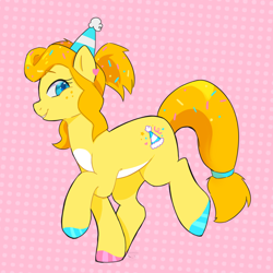 Size: 2500x2500 | Tagged: safe, artist:choppedraven, derpibooru import, oc, oc only, earth pony, pony, g4, artfight, colored hooves, digital art, party, solo