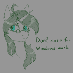 Size: 950x950 | Tagged: safe, artist:stray prey, derpibooru import, oc, oc only, oc:lexxi, pony, unicorn, glasses, solo