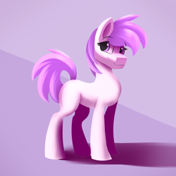 Size: 3000x3000 | Tagged: safe, artist:pegasusyay, derpibooru import, oc, earth pony, pony, looking back, simple background, solo