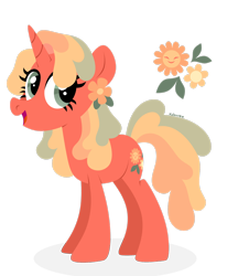 Size: 1920x2223 | Tagged: safe, artist:kabuvee, derpibooru import, oc, oc only, oc:sunshiny sprout, pony, unicorn, female, mare, simple background, solo, transparent background