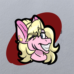 Size: 3578x3578 | Tagged: safe, artist:drheartdoodles, derpibooru import, oc, oc:kara waypoint, bust, commission, digital art, female, mare, portrait, smiling, your character here