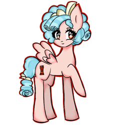 Size: 512x512 | Tagged: safe, artist:selamele56, derpibooru import, cozy glow, pegasus, pony, female, filly, foal, simple background, smiling, solo, white background
