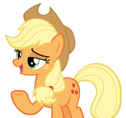 Size: 9007x8471 | Tagged: safe, artist:andoanimalia, derpibooru import, applejack, earth pony, pony, a trivial pursuit, bedroom eyes, female, mare, simple background, transparent background, vector